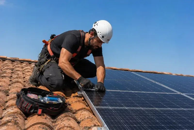 Maintenance et monitoring de panneaux solaires à Lagnieu